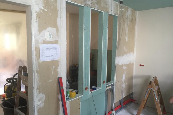 Umbau, Belichtungsöffnungen zum Esszimmer